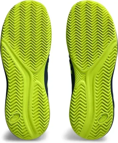 Кросівки тенісні дитячі Asics GEL-RESOLUTION 9 CLAY темно-синьо-лимонні 1044A068-404