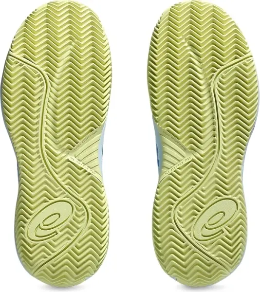 Кроссовки теннисные детские Asics GEL-RESOLUTION X CLAY голубо-сине-лимонные 1044A080-401