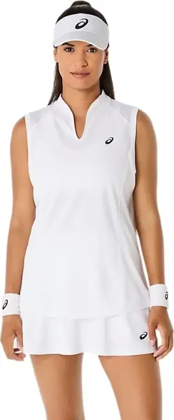 Майка для тенісу жіноча Asics COURT TANK біла 2042A370-100