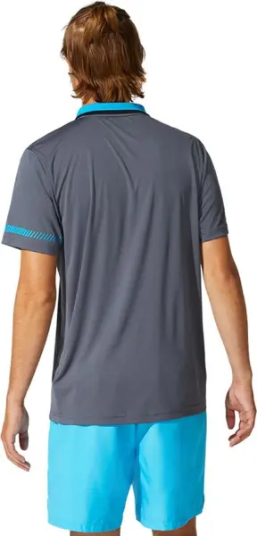 Поло для тенісу Asics PADEL POLO сіро-блакитне 2041A163-022