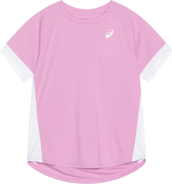 Футболка для тенісу дитяча Asics GIRLS TENNIS SS TOP світло-рожево-біла 2044A045-701