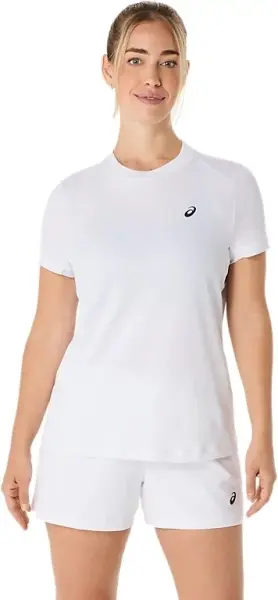 Футболка для тенісу жіноча Asics COURT SS TOP біла 2042A371-100
