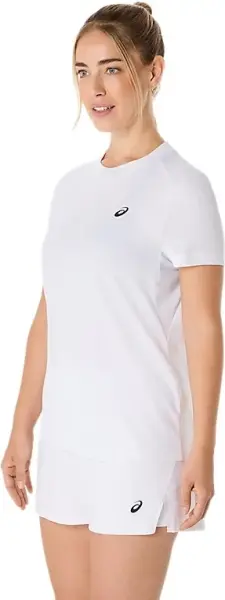 Футболка для тенісу жіноча Asics COURT SS TOP біла 2042A371-100