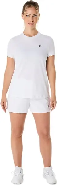 Футболка для тенісу жіноча Asics COURT SS TOP біла 2042A371-100