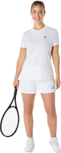 Футболка для тенісу жіноча Asics COURT SS TOP біла 2042A371-100