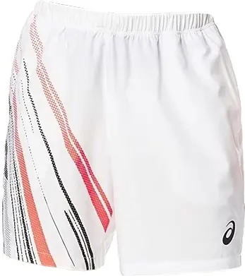 Шорти для тенісу Asics COURT GRAPHIC SHORT біло-оранжево-чорні 2041A175-100