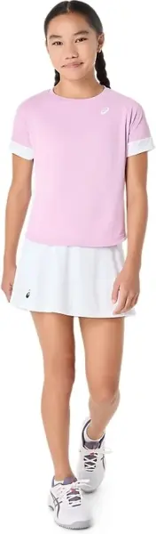 Спідниця для тенісу дитяча Asics GIRLS TENNIS SKORT біла 2044A043-100