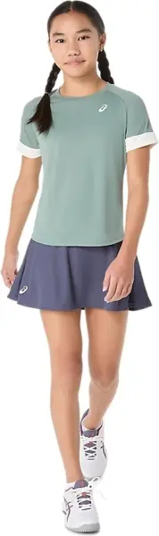Спідниця для тенісу дитяча Asics GIRLS TENNIS SKORT темно-синя 2044A043-500
