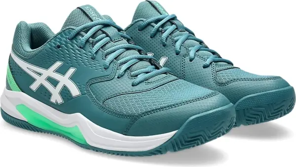 Кроссовки теннисные Asics GEL-DEDICATE 8 PADEL темно-зелено-бело-зеленые 1041A414-301