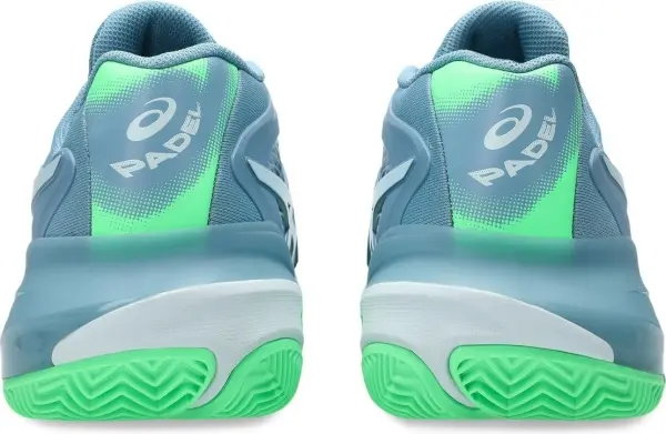 Кроссовки теннисные Asics GEL-RESOLUTION X PADEL сине-зеленые 1041A492-403