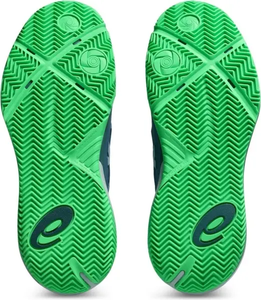 Кроссовки теннисные Asics GEL-RESOLUTION X PADEL сине-зеленые 1041A492-403