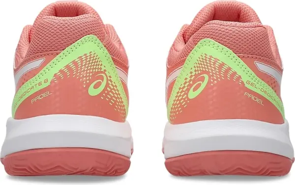 Кроссовки теннисные детские Asics GEL-DEDICATE 8 PADEL оранжево-бело-салатовые 1044A064-700
