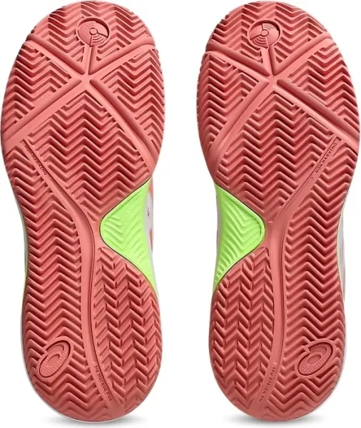 Кроссовки теннисные детские Asics GEL-DEDICATE 8 PADEL оранжево-бело-салатовые 1044A064-700