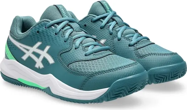 Кросівки тенісні дитячі Asics GEL-DEDICATE 8 PADEL темно-зелено-біло-зелені 1044A064-301