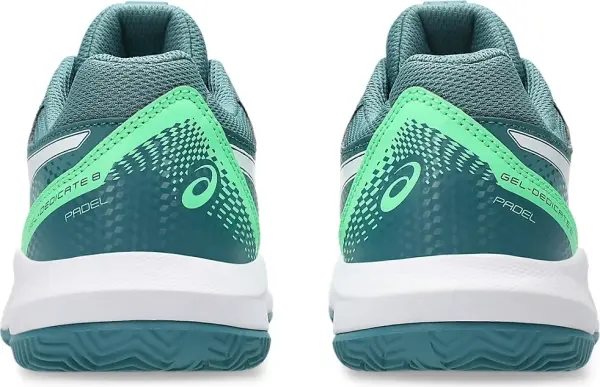 Кросівки тенісні дитячі Asics GEL-DEDICATE 8 PADEL темно-зелено-біло-зелені 1044A064-301