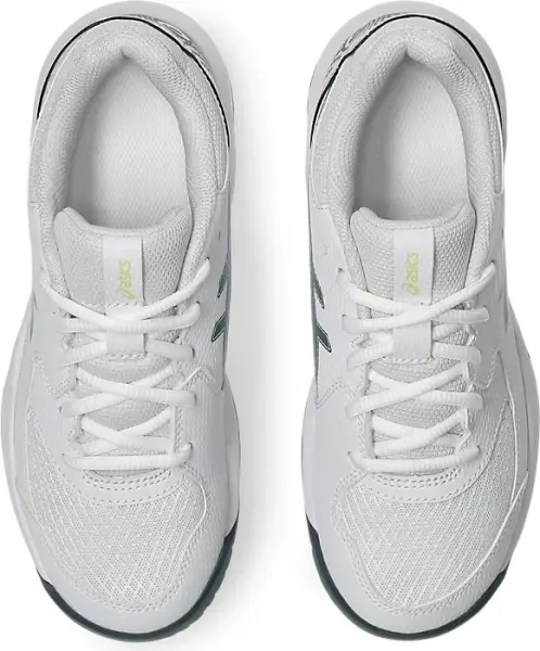 Кроссовки теннисные детские Asics GEL-DEDICATE 8 бело-темно-серо-лимонные 1044A077-108