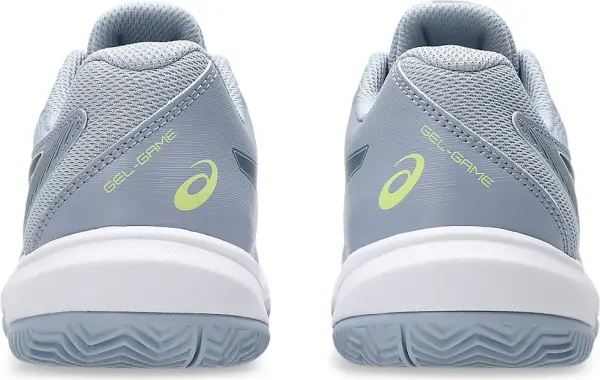 Кроссовки теннисные детские Asics GEL-GAME CLAY/OC серо-темно-зеленые 1044A082-400