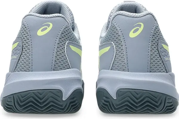 Кроссовки теннисные детские Asics GEL-RESOLUTION X CLAY серо-лимонные 1044A080-402