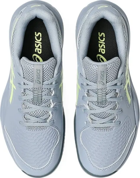 Кроссовки теннисные детские Asics GEL-RESOLUTION X CLAY серо-лимонные 1044A080-402
