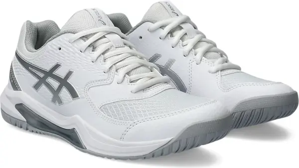 Кроссовки теннисные женские Asics GEL-DEDICATE 8 бело-серебряные 1042A237-101