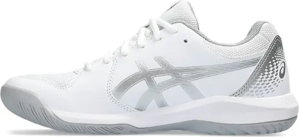 Кроссовки теннисные женские Asics GEL-DEDICATE 8 бело-серебряные 1042A237-101