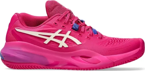 Кросівки тенісні жіночі Asics GEL-RESOLUTION X CLAY рожево-синьо-білі 1042A277-700