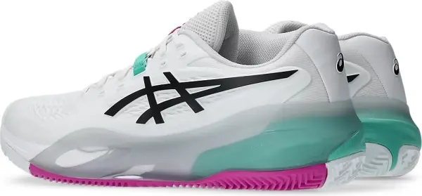 Кросівки тенісні Asics GEL-RESOLUTION X CLAY біло-бірюзово-рожеві 1041A485-103