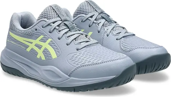 Кроссовки теннисные детские Asics GEL-RESOLUTION X серо-лимонные 1044A081-402