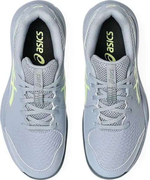 Кроссовки теннисные детские Asics GEL-RESOLUTION X серо-лимонные 1044A081-402