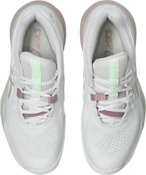 Кросівки тенісні жіночі Asics GEL-RESOLUTION X CLAY біло-світло-рожево-салатові 1042A277-104
