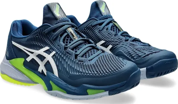 Кроссовки теннисные Asics COURT FF 3 ALL COURT темно-сине-лимонно-белые 1041A370-402