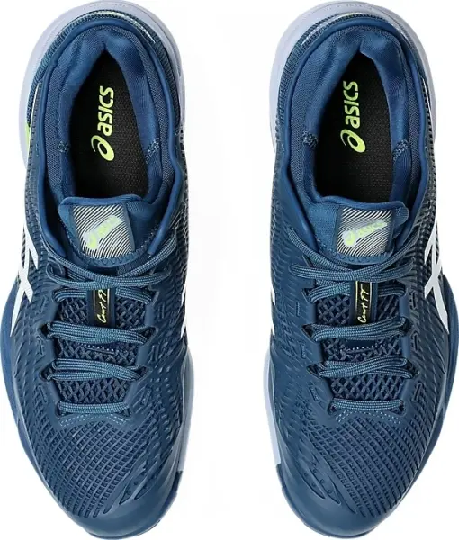 Кроссовки теннисные Asics COURT FF 3 ALL COURT темно-сине-лимонно-белые 1041A370-402