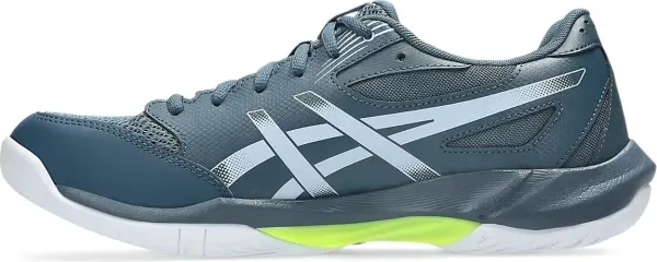 Кросівки волейбольні Asics GEL-ROCKET 12 темно-бірюзово-біло-лимонні 1071A116-404