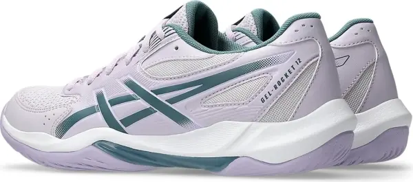 Кросівки волейбольні жіночі Asics GEL-ROCKET 12 бузково-темно-зелені 1072A119-500