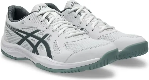 Кросівки волейбольні Asics UPCOURT 6 біло-темно-сірі 1071A104-107