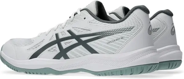 Кросівки волейбольні Asics UPCOURT 6 біло-темно-сірі 1071A104-107