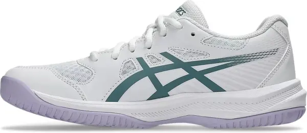 Кросівки волейбольні жіночі Asics UPCOURT 6 біло-темно-зелено-бузкові 1072A107-106