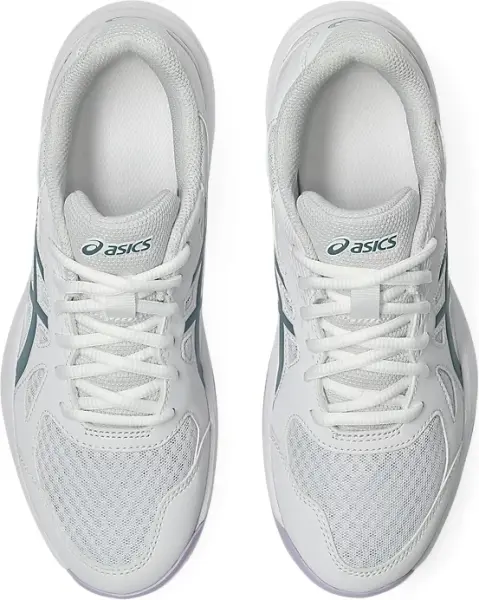 Кросівки волейбольні жіночі Asics UPCOURT 6 біло-темно-зелено-бузкові 1072A107-106