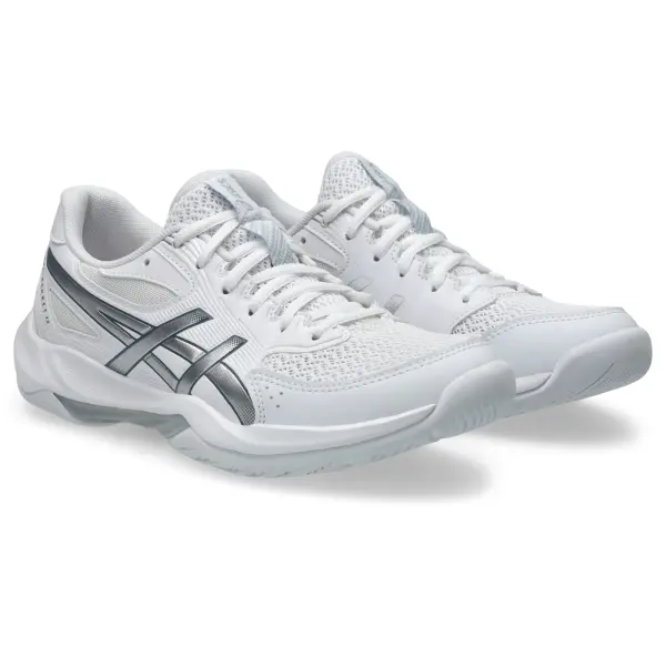 Кросівки волейбольні жіночі Asics GEL-ROCKET 12 біло-сріблясті 1072A119-101