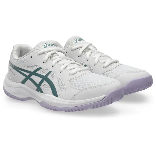 Кросівки волейбольні дитячі Asics UPCOURT 6 GS біло-бірюзові 1074A045-102