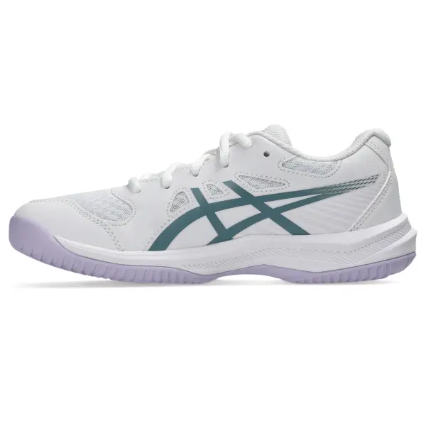 Кросівки волейбольні дитячі Asics UPCOURT 6 GS біло-бірюзові 1074A045-102