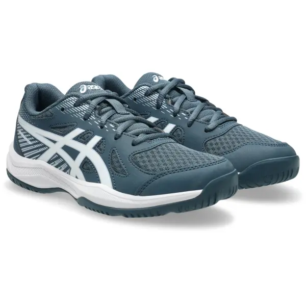 Кроссовки волейбольные детские Asics UPCOURT 6 GS темно-сине-белые 1074A045-404