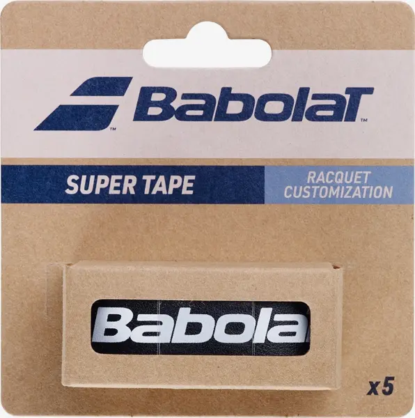 Защитная лента для ракеток Babolat SUPER TAPE X5 черная (5 штук) 710227-105