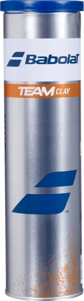 Набор мячей для тенниса Babolat TEAM CLAY METALL BOX желтый (4 штуки) 502080-113y