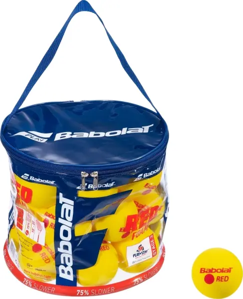 Набор мячей для тенниса детский Babolat RED FOAM желто-красный (24 штуки) 516004-113