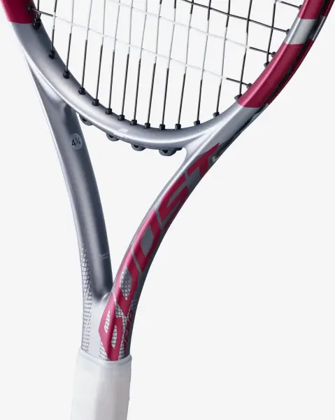 Ракетка для тенісу Babolat BOOST AERO PINK сіро-темно-рожева 121267-100