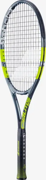 Ракетка для тенісу дитяча Babolat CARLITOS JR 26 CV темно-сіро-лаймова 140525-100