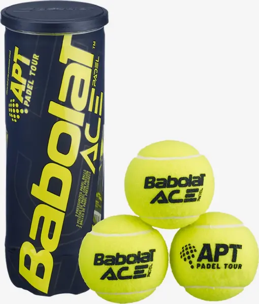 Набір м'ячів для падл-тенісу Babolat ACE PADEL жовтий (3 штуки) 501104-113