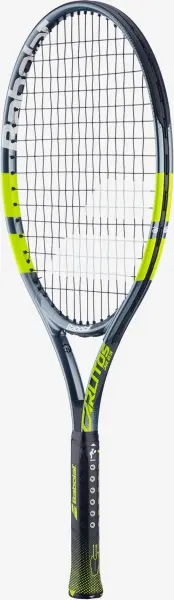 Ракетка для тенниса детская Babolat CARLITOS JR 23 CV темно-серо-лимонная 140523-100