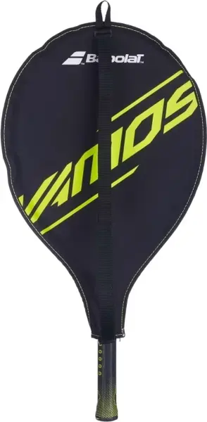 Ракетка для тенниса детская Babolat CARLITOS JR 23 CV темно-серо-лимонная 140523-100